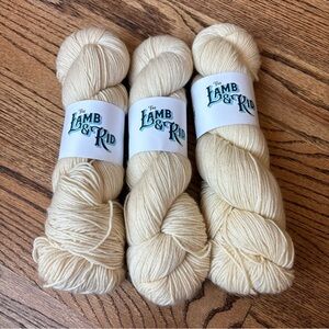 The Lamb & Kid Yarn Trio Merino Wool Cashmere Nylon Fingering Knitting Crochet